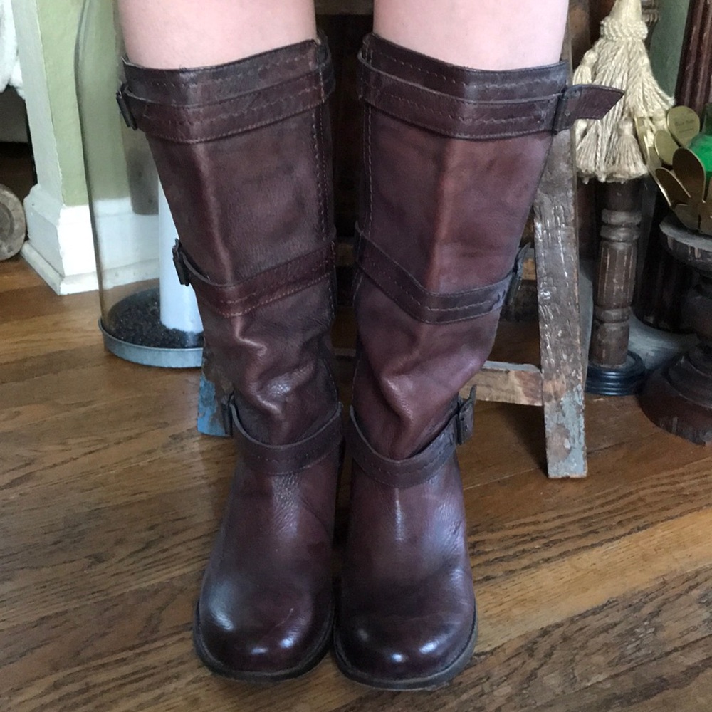 Frye tall brown boot